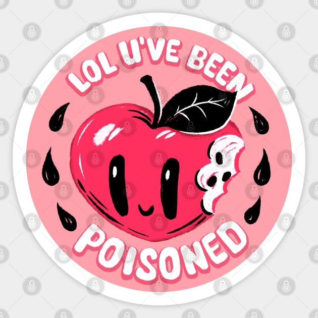 Poison Apple Sticker by Marianne Martin